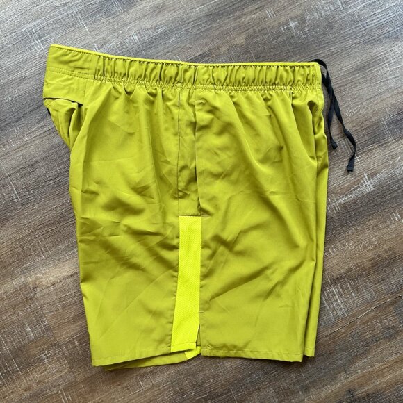 Nike Shorts Large Mens Challenger Dri Fit 7" Moss Green Brief Lined $40 - Picture 8 of 12